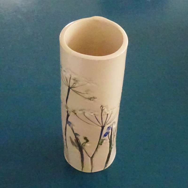 Large Vase with Cow Parsley